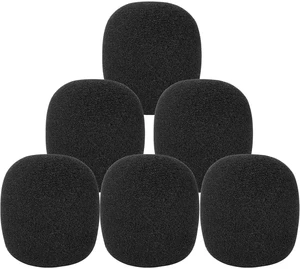 Windscreen for SM57, 6Pack Microphone Pop Filter Compatible with Shure SM57, Mic Foam Replacement Cover for Shure SM57, for Noise Reduction By ChromLives, Black Windscreen for SM57, 6Pack Microphone Pop Filter Compatible with Shure SM57, Mic Foam Replacement Cover for Shure SM57, for Noise Reduction By ChromLives, Black