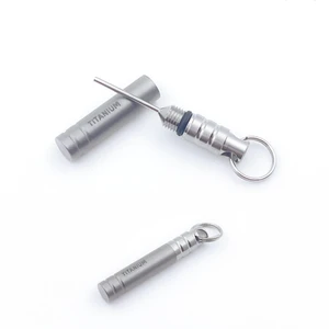Titanium SIM Card Tray Removal Tools, Eject Pins Tools, Ejector Pins Needle Remover, EDC Portable Key Pendant Titanium SIM Card Tray Removal Tools, Eject Pins Tools, Ejector Pins Needle Remover, EDC Portable Key Pendant