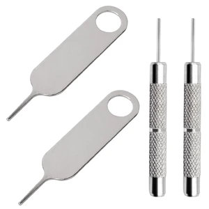 4 Pcs SIM Card Removal Openning Tool Tray Eject Pins Needle Opener Ejector Compatible with All iPhone Apple iPad HTC Samsung Galaxy Cell Phone Smartphone Watchchain Link Remover (Style C) 4 Pcs SIM Card Removal Openning Tool Tray Eject Pins Needle Opener Ejector Compatible with All iPhone Apple iPad HTC Samsung Galaxy Cell Phone Smartphone Watchchain Link Remover (Style C)