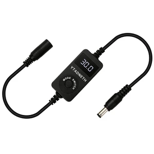 DC Voltage Tester, 5-30V 0-5A Measurement Voltage Current, White LED Display, Battery Charger Monitor, 3 Modes Voltage Current Display Off DC Voltage Tester, 5-30V 0-5A Measurement Voltage Current, White LED Display, Battery Charger Monitor, 3 Modes Voltage Current Display Off