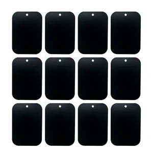 Mount Metal Plate12Pack for Magnetic Car Mount Phone Holder with Full Adhesive for Phone Magnet, 12X Rectangular (Black) Mount Metal Plate12Pack for Magnetic Car Mount Phone Holder with Full Adhesive for Phone Magnet, 12X Rectangular (Black)