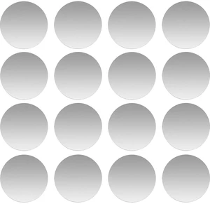 Phone Metal Plates for Magnetic Car Mount, Wall, Phone Holder. Replacement Set of 16 Silver Round Iron Discs Without Holes. 3M Adhesive Thin Steel Cell Phone Case Back Magnet Stickers 16 Pack.