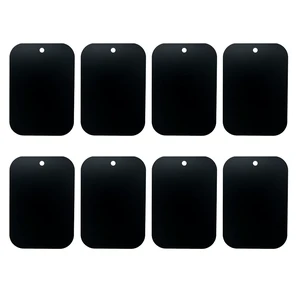 Mount Metal Plate8Pack for Magnetic Car Mount Phone Holder with Full Adhesive for Phone Magnet, 8X Rectangular (Black) Mount Metal Plate8Pack for Magnetic Car Mount Phone Holder with Full Adhesive for Phone Magnet, 8X Rectangular (Black)