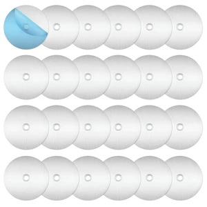 24 Pack Adhesive Metal Plates for Magnetic Mount, 2.2x2.2in Metal Strips for Magnets, Round Steel Sheets for Non-Steel Vents (0.02 in, Round with Holes) 24 Pack Adhesive Metal Plates for Magnetic Mount, 2.2x2.2in Metal Strips for Magnets, Round Steel Sheets for Non-Steel Vents (0.02 in, Round with Holes)