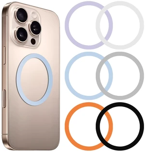 6 Colors Universal Metal Rings Compatible with Magsafe Magnetic Wireless Charger, Adapter Ring Sticker for Cell Phone Case Magnet Wireless Charging, Compatible with iPhone 17/16/15/ Samsung Galaxy 6 Colors Universal Metal Rings Compatible with Magsafe Magnetic Wireless Charger, Adapter Ring Sticker for Cell Phone Case Magnet Wireless Charging, Compatible with iPhone 17/16/15/ Samsung Galaxy