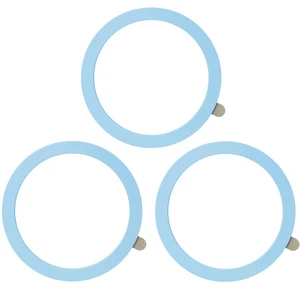 Universal Metal Ring Sticker, 3Pcs, Blue | Compatible with iPhone/Samsung/Android Cellphones, Magnetic Phone Charger/Mount/Holder Conversion