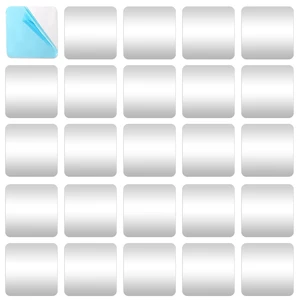 Metal Plates for Magnetic Mounts 50 Pcs 1.18 x 1.18 in Square Steel Strips with Adhesive Backing for Magnets on Non-Steel Vents Metal Plates for Magnetic Mounts 50 Pcs 1.18 x 1.18 in Square Steel Strips with Adhesive Backing for Magnets on Non-Steel Vents