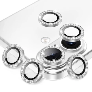 3+3 6 Pack for iPhone 17 Camera Lens Protector Cover | Individual Bling Diamond & Bling Glitter Sparkle Cute Gem Metal Ring, 9H Tempered HD Glass 3+3 6 Pack for iPhone 17 Camera Lens Protector Cover | Individual Bling Diamond & Bling Glitter Sparkle Cute Gem Metal Ring, 9H Tempered HD Glass