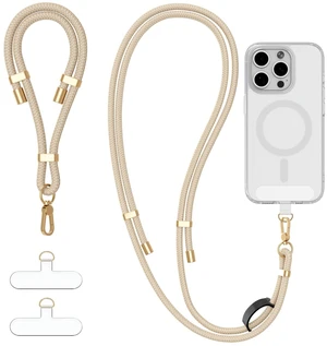 4-IN-1 Phone Lanyard Crossbody & Wrist Strap Kit with 2 Pack Tabs | Adjustable Anti Theft Phone Strap, with a Loop, Premium Metal Buckles, Universal Neck lanyard for Travel Essentials, Beige 4-IN-1 Phone Lanyard Crossbody & Wrist Strap Kit with 2 Pack Tabs | Adjustable Anti Theft Phone Strap, with a Loop, Premium Metal Buckles, Universal Neck lanyard for Travel Essentials, Beige