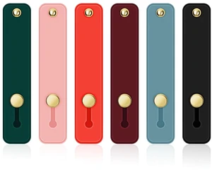 6 Pieces Phone Strap Grip, Telescopic Phone Finger Strap Stand, Assorted Colors Silicone Universal Finger Loop for Most Mobile Phones and Cell Phone Case (Vintage Colors) 6 Pieces Phone Strap Grip, Telescopic Phone Finger Strap Stand, Assorted Colors Silicone Universal Finger Loop for Most Mobile Phones and Cell Phone Case (Vintage Colors)