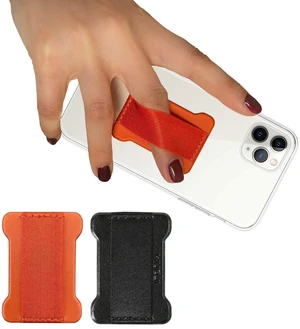 Finger Strap Phone Holder - Ultra Thin Anti-Slip Universal Cell Phone Grips Band Holder for Back of Phone - 2PackBlackOrange Finger Strap Phone Holder - Ultra Thin Anti-Slip Universal Cell Phone Grips Band Holder for Back of Phone - 2PackBlackOrange