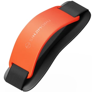 Phone Grip with Silicone Band, Holder & Kickstand, Clementine | Sinji Grip Silicone, adhesive finger strap for smartphones, tablets, eReaders, hands-free stand, residue-free reusable Phone Grip with Silicone Band, Holder & Kickstand, Clementine | Sinji Grip Silicone, adhesive finger strap for smartphones, tablets, eReaders, hands-free stand, residue-free reusable