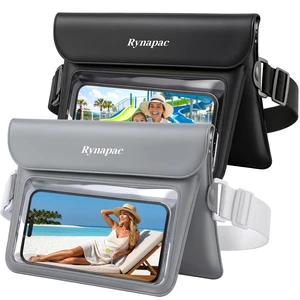 2 Pack Waterproof Fanny Pack, IPX8 Double Space Dry Bag Phone Pouch | Touch Screen, Waterproof Bags for Phone Passport Wallet Purse Women Men, Beach Swimming Boating Kayaking Essentials 2 Pack Waterproof Fanny Pack, IPX8 Double Space Dry Bag Phone Pouch | Touch Screen, Waterproof Bags for Phone Passport Wallet Purse Women Men, Beach Swimming Boating Kayaking Essentials