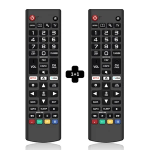 Pack of 2 for LG TV Remote Control Replacement AKB75095307 | Universal for All LG Remote AKB75375604 AKB75675304 Compatible with All LG LCD LED OLED 3D HDTV Smart TVs - No Setup Needed Pack of 2 for LG TV Remote Control Replacement AKB75095307 | Universal for All LG Remote AKB75375604 AKB75675304 Compatible with All LG LCD LED OLED 3D HDTV Smart TVs - No Setup Needed