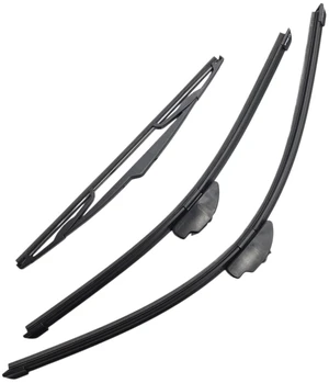 Silbak Wiper Blade Set compatible with Ford Edge 2007-2014, Front and Rear 3-Piece, Driver 26 in, Passenger 20 in, Rear 14 in Silbak Wiper Blade Set compatible with Ford Edge 2007-2014, Front and Rear 3-Piece, Driver 26 in, Passenger 20 in, Rear 14 in