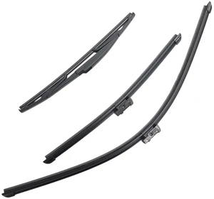 Silbak Wiper Blade Set compatible with Toyota C-HR CHR 2018-2022, Front and Rear 3-Piece, Driver 26 in, Passenger 16 in, Rear 14 in Silbak Wiper Blade Set compatible with Toyota C-HR CHR 2018-2022, Front and Rear 3-Piece, Driver 26 in, Passenger 16 in, Rear 14 in