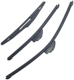 Silbak Wiper Blade Set compatible with Kia Rio HB Hatchback 2008-2012, Front and Rear 3-Piece, Driver 22 in, Passenger 16 in, Rear 14 in Silbak Wiper Blade Set compatible with Kia Rio HB Hatchback 2008-2012, Front and Rear 3-Piece, Driver 22 in, Passenger 16 in, Rear 14 in