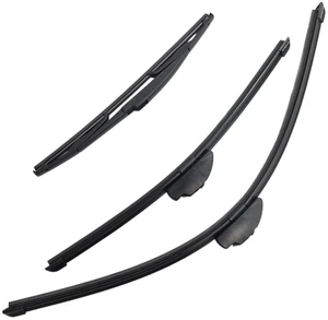 Silbak Wiper Blade Set compatible with Jeep Cherokee KL 2014-2018, Front and Rear 3-Piece, Driver 26 in, Passenger 18 in, Rear 14 in Silbak Wiper Blade Set compatible with Jeep Cherokee KL 2014-2018, Front and Rear 3-Piece, Driver 26 in, Passenger 18 in, Rear 14 in