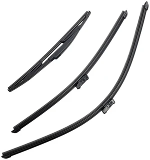 Silbak Wiper Blade Set compatible with Dodge Hornet 2023-2025, Front and Rear 3-Piece, Driver 26 in, Passenger 20 in, Rear 14 in Silbak Wiper Blade Set compatible with Dodge Hornet 2023-2025, Front and Rear 3-Piece, Driver 26 in, Passenger 20 in, Rear 14 in