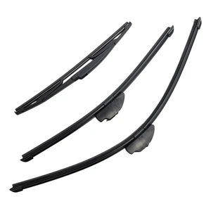 Silbak Wiper Blade Set compatible with Hyundai Santa Fe 2007-2012, Front and Rear 3-Piece, Driver 24 in, Passenger 18 in, Rear 14 in Silbak Wiper Blade Set compatible with Hyundai Santa Fe 2007-2012, Front and Rear 3-Piece, Driver 24 in, Passenger 18 in, Rear 14 in