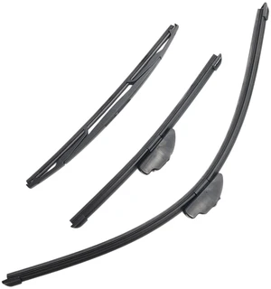 Silbak Wiper Blade Set compatible with Honda Fit 2009-2013, Front and Rear 3-Piece, Driver 26 in, Passenger 14 in, Rear 14 in Silbak Wiper Blade Set compatible with Honda Fit 2009-2013, Front and Rear 3-Piece, Driver 26 in, Passenger 14 in, Rear 14 in