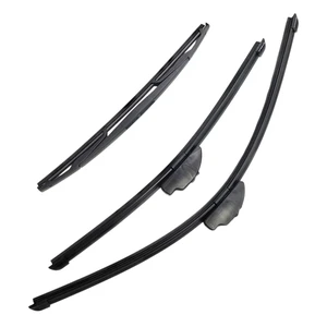 Silbak Wiper Blade Set compatible with Mitsubishi Lancer Sportback 2010-2016, Front and Rear 3-Piece, Driver 24 in, Passenger 18 in, Rear 14 in Silbak Wiper Blade Set compatible with Mitsubishi Lancer Sportback 2010-2016, Front and Rear 3-Piece, Driver 24 in, Passenger 18 in, Rear 14 in