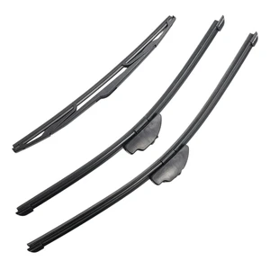 Silbak Wiper Blade Set compatible with Mazda 3 HB Hatchback 2006-2009, Front and Rear 3-Piece, Driver 21 in, Passenger 19 in, Rear 14 in Silbak Wiper Blade Set compatible with Mazda 3 HB Hatchback 2006-2009, Front and Rear 3-Piece, Driver 21 in, Passenger 19 in, Rear 14 in