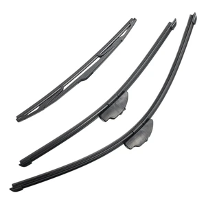 Silbak Wiper Blade Set compatible with BMW X3 E83 2004-2010, Front and Rear 3-Piece, Driver 24 in, Passenger 19 in, Rear 14 in