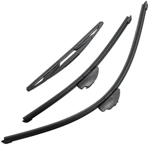 Silbak Wiper Blade Set compatible with Mitsubishi Outlander 2013-2020, Front and Rear 3-Piece, Driver 26 in, Passenger 18 in, Rear 13 in Silbak Wiper Blade Set compatible with Mitsubishi Outlander 2013-2020, Front and Rear 3-Piece, Driver 26 in, Passenger 18 in, Rear 13 in