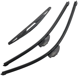 Silbak Wiper Blade Set compatible with Mitsubishi Eclipse Cross 2022-2027, Front and Rear 3-Piece, Driver 24 in, Passenger 20 in, Rear 13 in Silbak Wiper Blade Set compatible with Mitsubishi Eclipse Cross 2022-2027, Front and Rear 3-Piece, Driver 24 in, Passenger 20 in, Rear 13 in