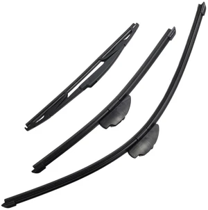 Silbak Wiper Blade Set compatible with Toyota RAV4 2006-2013, Front and Rear 3-Piece, Driver 24 in, Passenger 16 in, Rear 12 in Silbak Wiper Blade Set compatible with Toyota RAV4 2006-2013, Front and Rear 3-Piece, Driver 24 in, Passenger 16 in, Rear 12 in