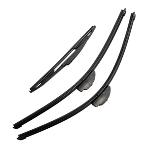 Silbak Wiper Blade Set compatible with Toyota Land Cruiser J200 2013-2021, Front and Rear 3-Piece, Driver 24 in, Passenger 22 in, Rear 12 in Silbak Wiper Blade Set compatible with Toyota Land Cruiser J200 2013-2021, Front and Rear 3-Piece, Driver 24 in, Passenger 22 in, Rear 12 in