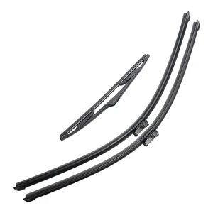 Silbak Wiper Blade Set compatible with Ford Focus RS 2016-2018, Front and Rear 3-Piece, Driver 28 in, Passenger 28 in, Rear 12 in Silbak Wiper Blade Set compatible with Ford Focus RS 2016-2018, Front and Rear 3-Piece, Driver 28 in, Passenger 28 in, Rear 12 in