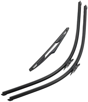 Silbak Wiper Blade Set compatible with Ford Focus ST 2013-2018, Front and Rear 3-Piece, Driver 28 in, Passenger 28 in, Rear 12 in Silbak Wiper Blade Set compatible with Ford Focus ST 2013-2018, Front and Rear 3-Piece, Driver 28 in, Passenger 28 in, Rear 12 in