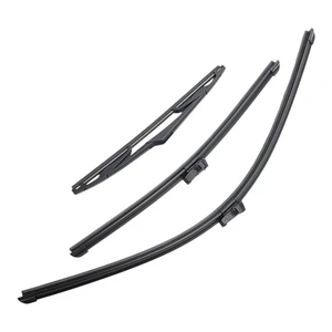 Silbak Wiper Blade Set compatible with Ford Fiesta HB 2011-2019, Front and Rear 3-Piece, Driver 26 in, Passenger 16 in, Rear 12 in Silbak Wiper Blade Set compatible with Ford Fiesta HB 2011-2019, Front and Rear 3-Piece, Driver 26 in, Passenger 16 in, Rear 12 in