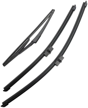 Silbak Wiper Blade Set compatible with Mercedes-Benz GLK Class 2010-2013, Front and Rear 3-Piece, Driver 22 in, Passenger 19 in, Rear 12 in Silbak Wiper Blade Set compatible with Mercedes-Benz GLK Class 2010-2013, Front and Rear 3-Piece, Driver 22 in, Passenger 19 in, Rear 12 in