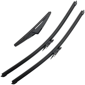 Silbak Wiper Blade Set compatible with Mini Countryman R60 2013-2016, Front and Rear 3-Piece, Driver 19 in, Passenger 20 in, Rear 10 in Silbak Wiper Blade Set compatible with Mini Countryman R60 2013-2016, Front and Rear 3-Piece, Driver 19 in, Passenger 20 in, Rear 10 in
