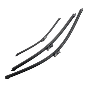 Silbak Wiper Blade Set compatible with VW Volkswagen Tiguan 2012-2017, Front and Rear 3-Piece, Driver 24 in, Passenger 20 in, Rear 14 in Silbak Wiper Blade Set compatible with VW Volkswagen Tiguan 2012-2017, Front and Rear 3-Piece, Driver 24 in, Passenger 20 in, Rear 14 in