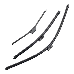 Silbak Wiper Blade Set compatible with Maserati Levante 2017-2020, Front and Rear 3-Piece, Driver 26 in, Passenger 19 in, Rear 13 in Silbak Wiper Blade Set compatible with Maserati Levante 2017-2020, Front and Rear 3-Piece, Driver 26 in, Passenger 19 in, Rear 13 in