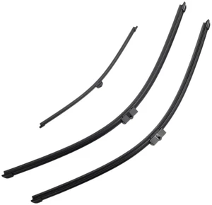 Silbak Wiper Blade Set compatible with Porsche Cayenne 2011-2014, Front and Rear 3-Piece, Driver 26 in, Passenger 26 in, Rear 14 in Silbak Wiper Blade Set compatible with Porsche Cayenne 2011-2014, Front and Rear 3-Piece, Driver 26 in, Passenger 26 in, Rear 14 in