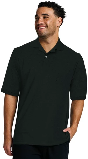 Men's Short Sleeve Polo Shirts, Dri-Power, Sizes S-5X - Black, 5X-Large Men's Short Sleeve Polo Shirts, Dri-Power, Sizes S-5X - Black, 5X-Large