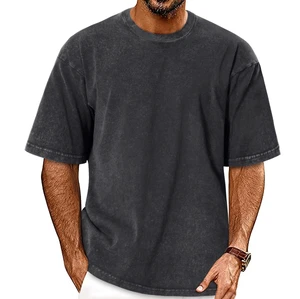 Oversized Tshirts for Men Vintage Washed Tees, Solid Black, L | Casual Acid Wash Cotton Crew Neck Shirts, Summer Graphic Streetwear, Gym Workout Tops, Baggy Cowboy Outfits 2026 Oversized Tshirts for Men Vintage Washed Tees, Solid Black, L | Casual Acid Wash Cotton Crew Neck Shirts, Summer Graphic Streetwear, Gym Workout Tops, Baggy Cowboy Outfits 2026