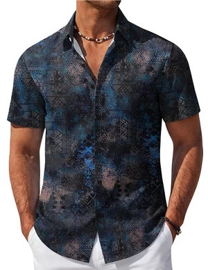 Mens Hawaiian Shirt Short Sleeve Floral Button Down Shirts Summer Beach Shirt Vintage Shirt Mens Hawaiian Shirt Short Sleeve Floral Button Down Shirts Summer Beach Shirt Vintage Shirt