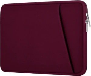 Laptop Sleeve Case 15.6 inch, Durable Briefcase Shockproof Protective Cover, Handbags Portable Laptop Bag for 15.6 inch HP Dell Asus Lenovo, Computer Case with Front Pocket, Wine Red Laptop Sleeve Case 15.6 inch, Durable Briefcase Shockproof Protective Cover, Handbags Portable Laptop Bag for 15.6 inch HP Dell Asus Lenovo, Computer Case with Front Pocket, Wine Red