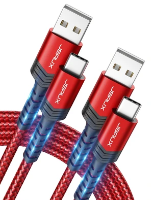 iPhone 18 17 Pro Charger Cable, 6.6ft/2-Pack USB to USB C-Red | Type C Fast Charging Cord for iPhone 18 Pro Max CarPlay, iPhone 17/16/15 Series, Samsung Galaxy S25 Ultra S24, Android Auto iPhone 18 17 Pro Charger Cable, 6.6ft/2-Pack USB to USB C-Red | Type C Fast Charging Cord for iPhone 18 Pro Max CarPlay, iPhone 17/16/15 Series, Samsung Galaxy S25 Ultra S24, Android Auto