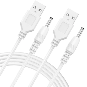 2 Pack USB Type-A Male to 3.5 x 1.35mm DC 5V 1A Plug Barrel Connector Charge Cable for USB Fans Desk Lamps Mini Charging Speakers Electronic Devices 2 Pack USB Type-A Male to 3.5 x 1.35mm DC 5V 1A Plug Barrel Connector Charge Cable for USB Fans Desk Lamps Mini Charging Speakers Electronic Devices