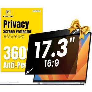 17.3 Inch 16:9 360° Laptop Privacy Screen Protector, Anti Peeping and Anti Glare Laptop Privacy Shield, Reduce Eye Strain & Eye Protection 17.3 Inch 16:9 360° Laptop Privacy Screen Protector, Anti Peeping and Anti Glare Laptop Privacy Shield, Reduce Eye Strain & Eye Protection