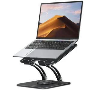 360° Rotating Ergonomic Laptop Stand for Desk, Dual Foldable Design | Holds 22 Lbs, Dual Hinge Adjustable, Heat-Vent Computer Stand, Portable Office Accessories, Compatible with 10-16" Laptops 360° Rotating Ergonomic Laptop Stand for Desk, Dual Foldable Design | Holds 22 Lbs, Dual Hinge Adjustable, Heat-Vent Computer Stand, Portable Office Accessories, Compatible with 10-16" Laptops