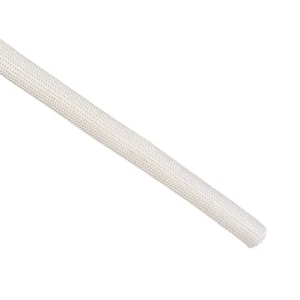 Insulation Braid Sleeving, 9.8Ft-8mm High Temp Fiberglass Sleeve White Insulation Braid Sleeving, 9.8Ft-8mm High Temp Fiberglass Sleeve White