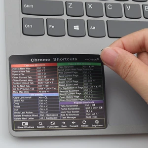 2PACK Shortcuts Sticker for Chromebook (3 1/8 x 2 5/8 Inch), for 11.6-15.6" Chromebook Accessories Sticker 2PACK Shortcuts Sticker for Chromebook (3 1/8 x 2 5/8 Inch), for 11.6-15.6" Chromebook Accessories Sticker
